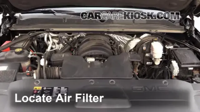 2015 GMC Yukon XL SLT 5.3L V8 FlexFuel Filtre à air (moteur) Changement